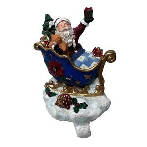 Vintage 1999 The international santa clause collection stocking holder (damaged)